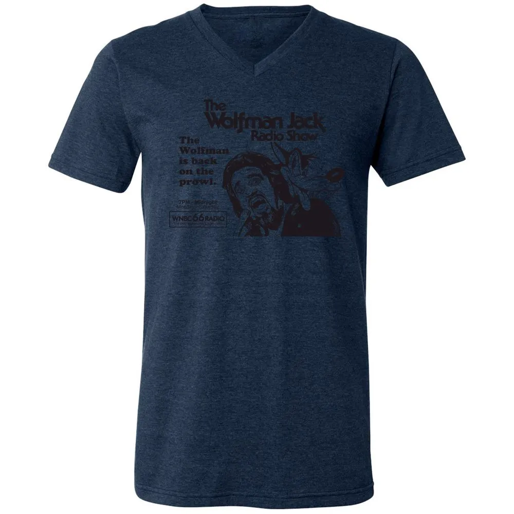 Unisex V-Neck T-Shirt - VGHV4GRX - Heather Navy - 15