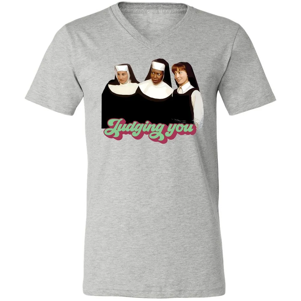 Unisex V-Neck T-Shirt - SXHT8TB6 - Athletic Heather - 7