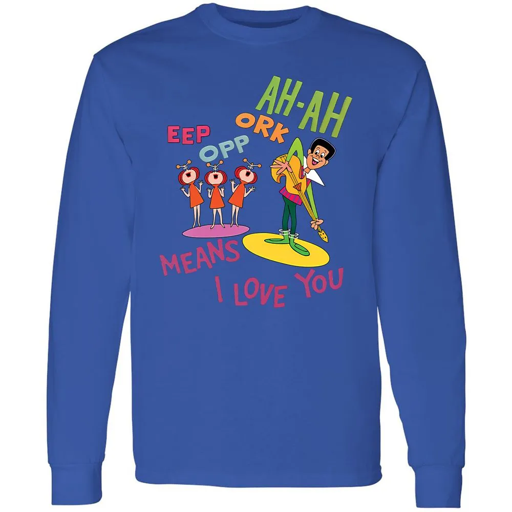 Long Sleeve T-Shirt - 7WQA9DF1 - Royal - 4