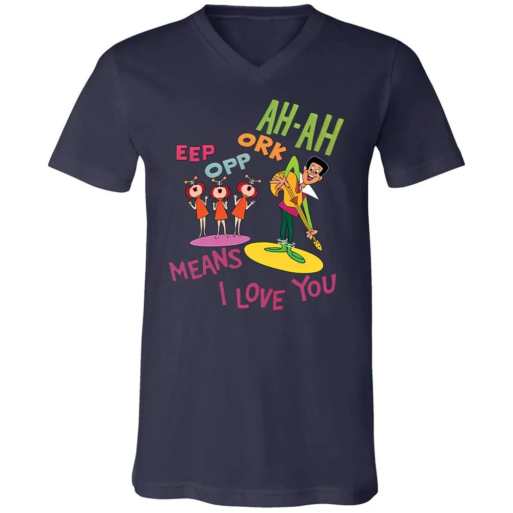 Unisex V-Neck T-Shirt - PMV94T13 - Navy - 9