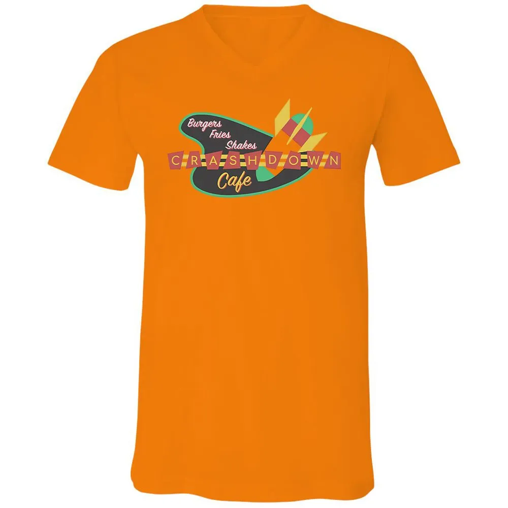 Unisex V-Neck T-Shirt - SXKYPRVR - Orange - 11