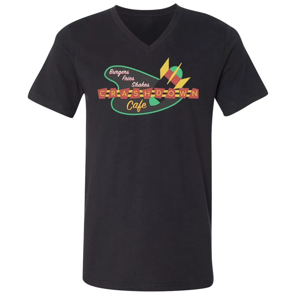 Unisex V-Neck T-Shirt - SXKYPRVR - Black - 16