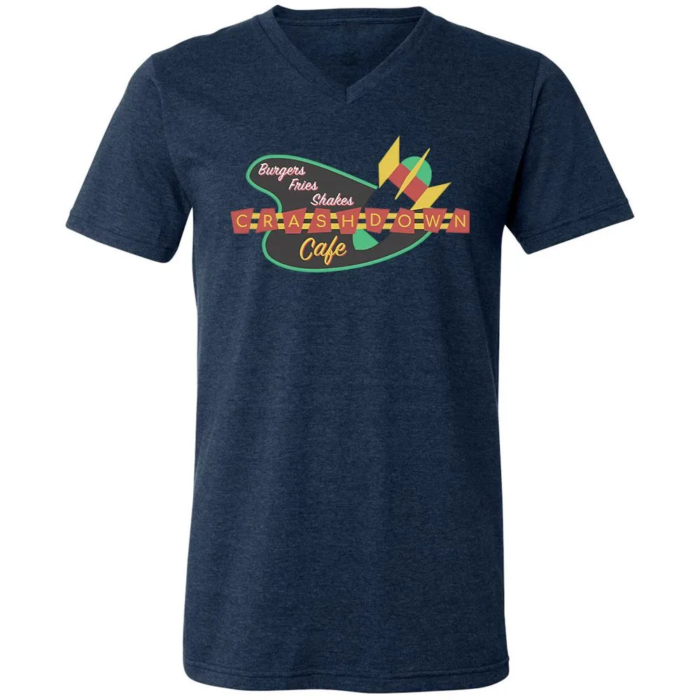 Unisex V-Neck T-Shirt - SXKYPRVR - Heather Navy - 15