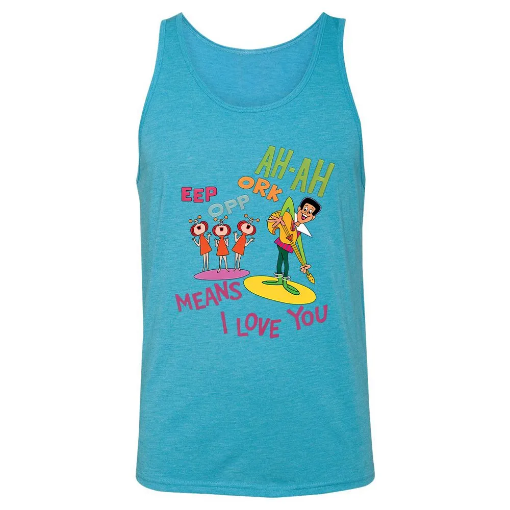 Unisex Jersey Tank - H8ETVMJU - Aqua Triblend - 3