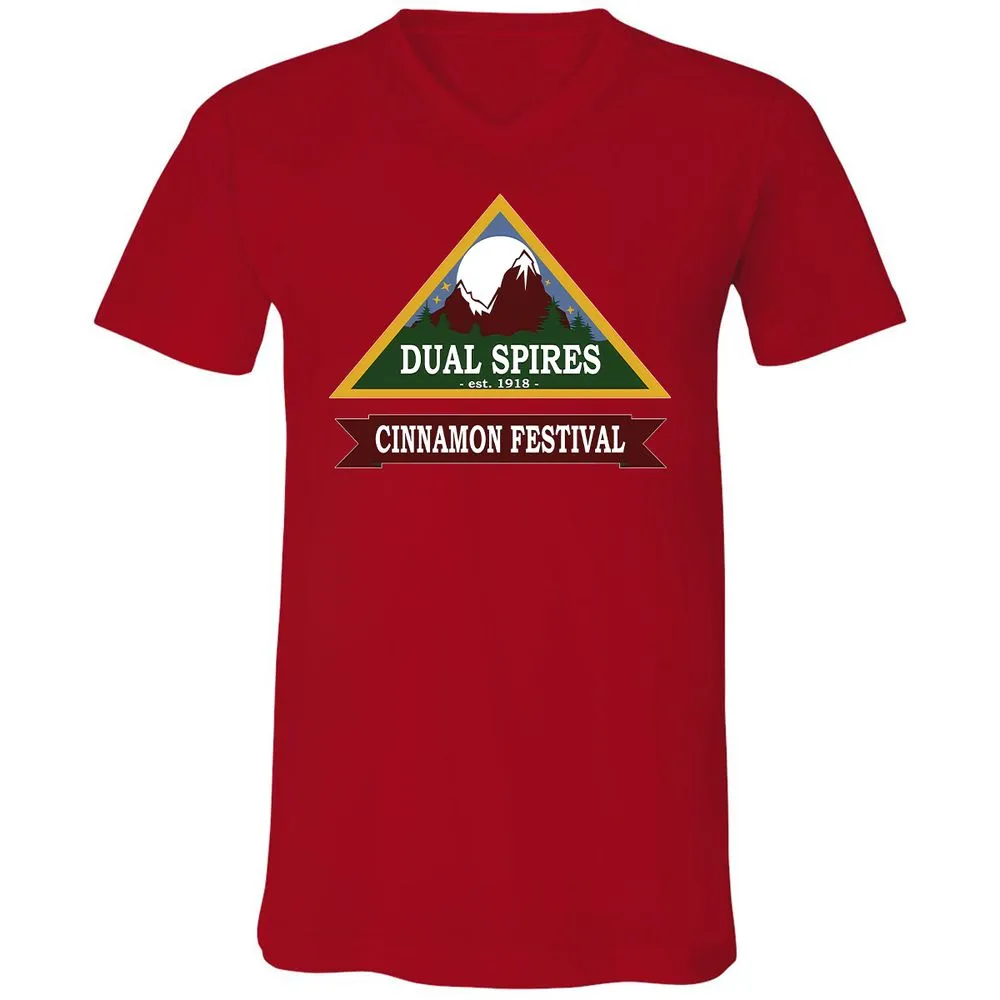 Unisex V-Neck T-Shirt - KAP7CHR7 - Red - 3