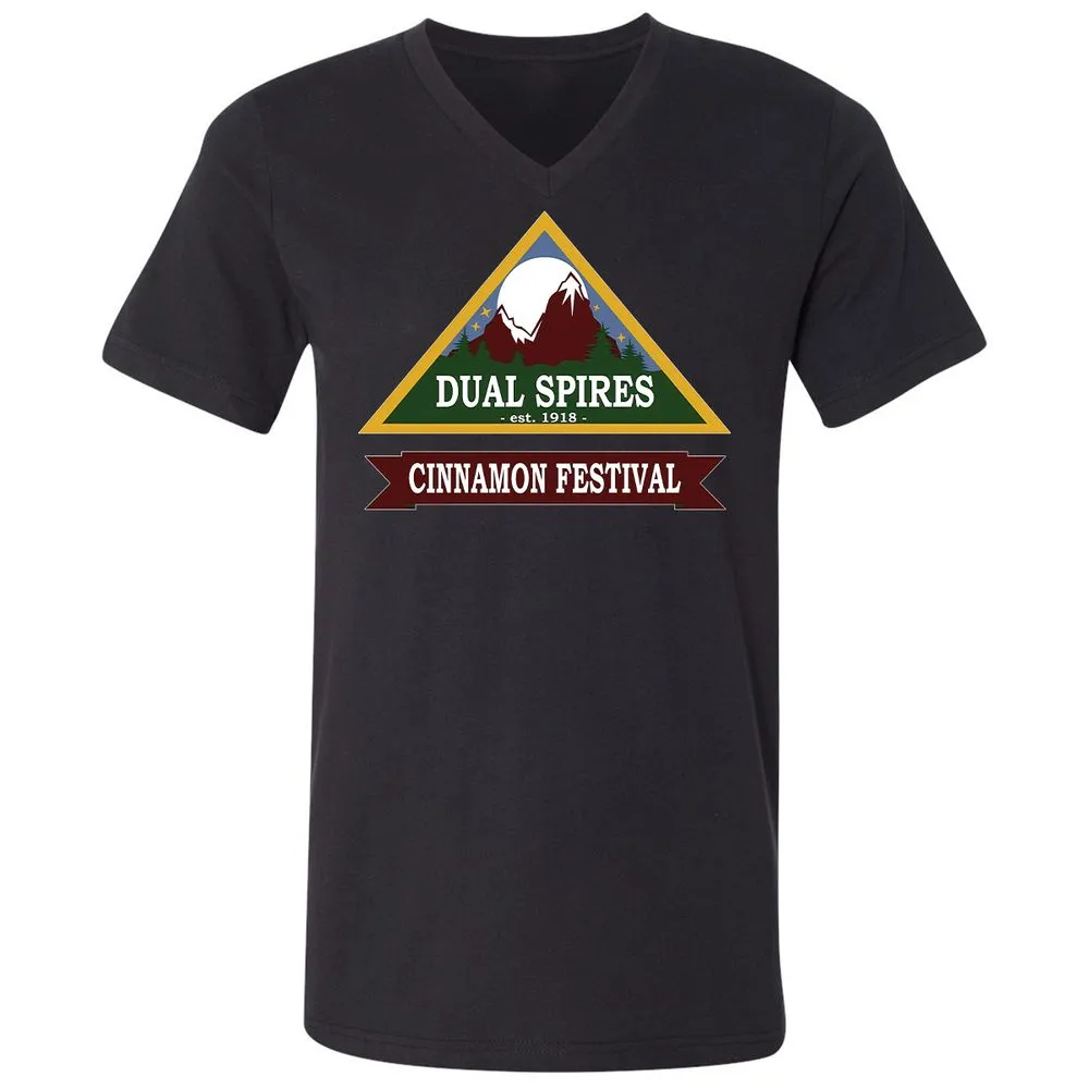 Unisex V-Neck T-Shirt - KAP7CHR7 - Black - 16