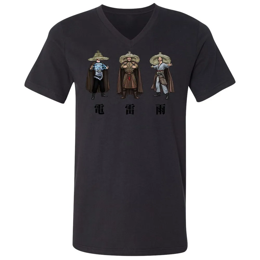 Unisex V-Neck T-Shirt - JGJQZMR2 - Black - 16