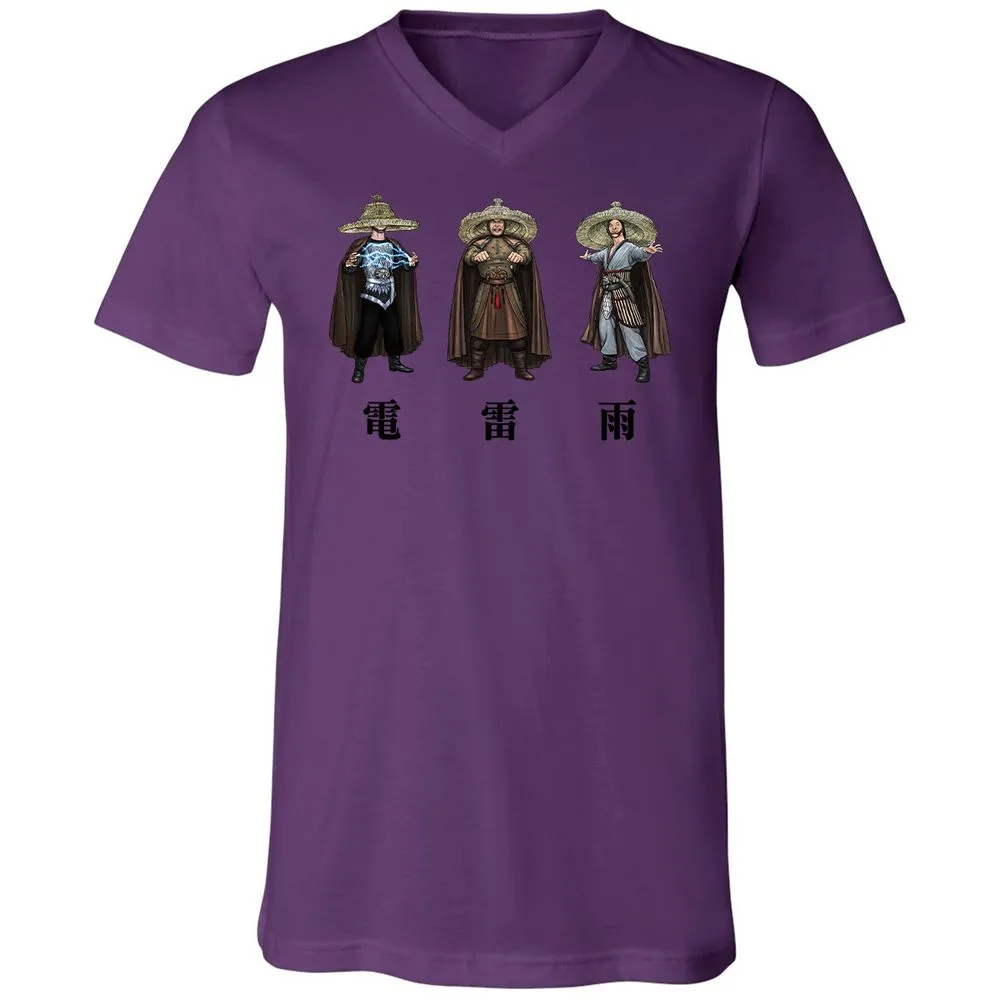 Unisex V-Neck T-Shirt - JGJQZMR2 - Team Purple - 2