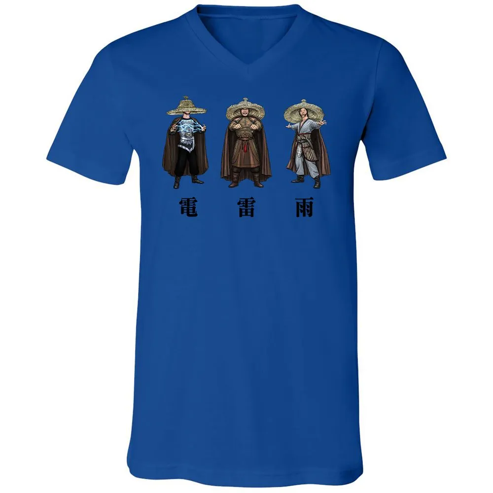 Unisex V-Neck T-Shirt - JGJQZMR2 - True Royal - 4