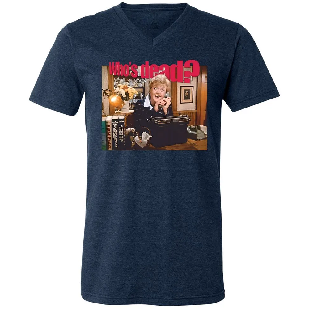 Unisex V-Neck T-Shirt - UB5ENW4S - Heather Navy - 15