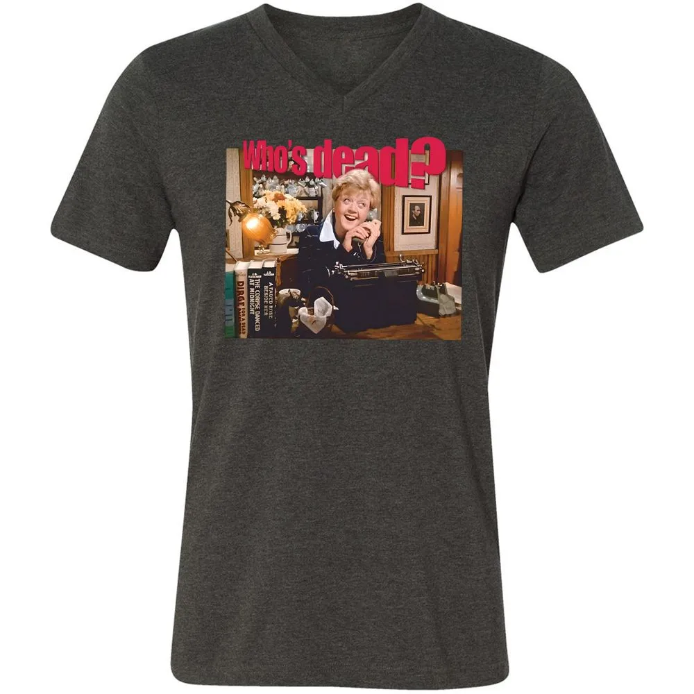 Unisex V-Neck T-Shirt - UB5ENW4S - Dark Grey Heather - 8