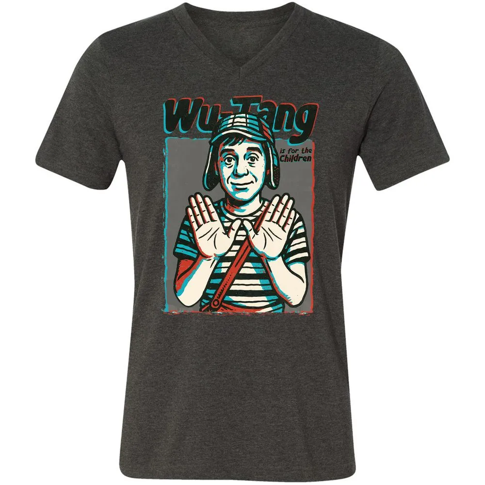 Unisex V-Neck T-Shirt - RCRFVV29 - Dark Grey Heather - 8