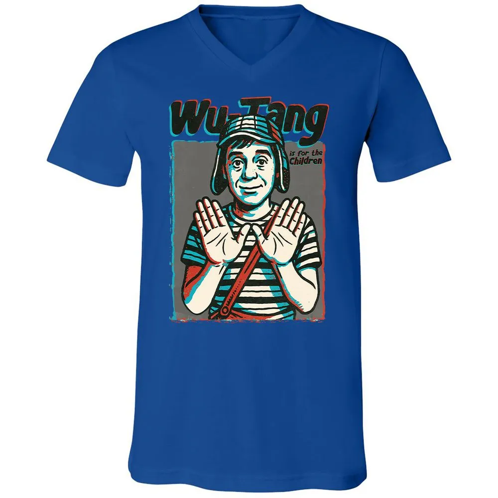 Unisex V-Neck T-Shirt - RCRFVV29 - True Royal - 4