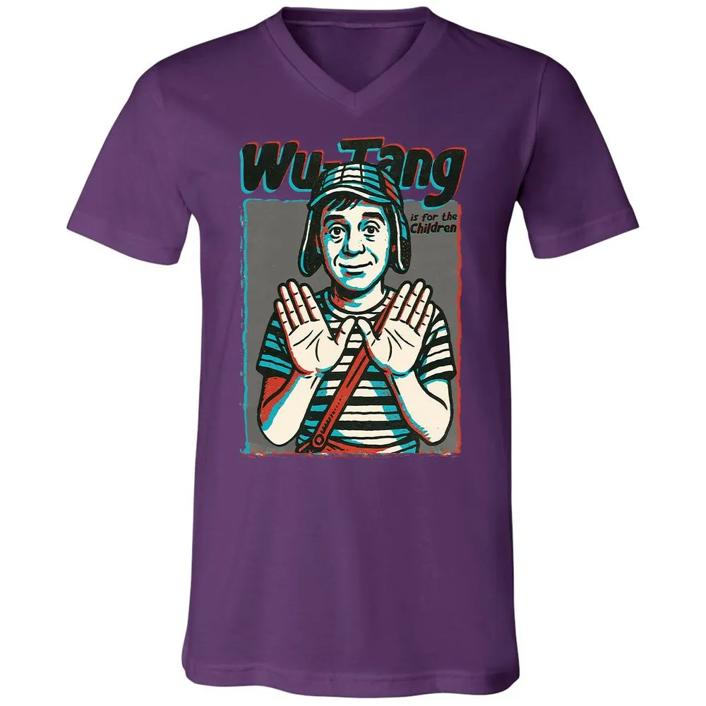 Unisex V-Neck T-Shirt - RCRFVV29 - Team Purple - 2