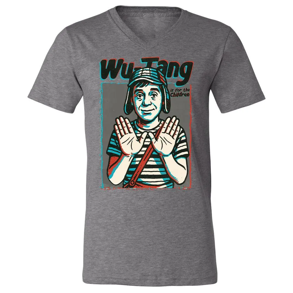 Unisex V-Neck T-Shirt - RCRFVV29 - Deep Heather - 13