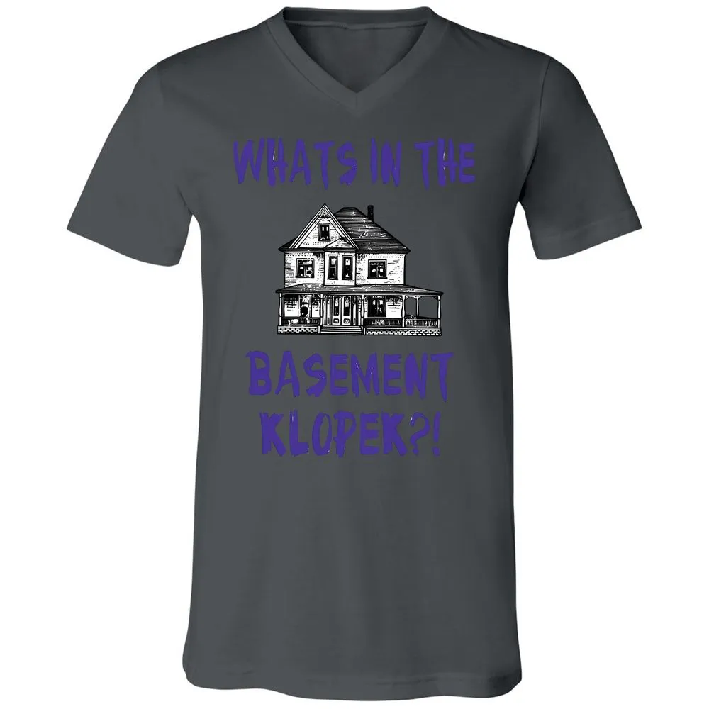 Unisex V-Neck T-Shirt - Y2TJ7UKW - Asphalt - 12