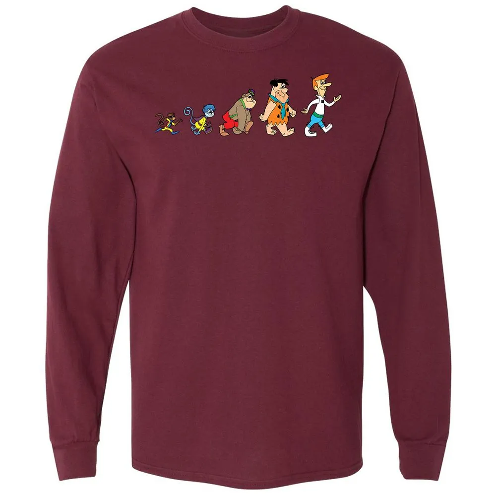 Long Sleeve T-Shirt - Q2VZJLJU - Maroon - 11