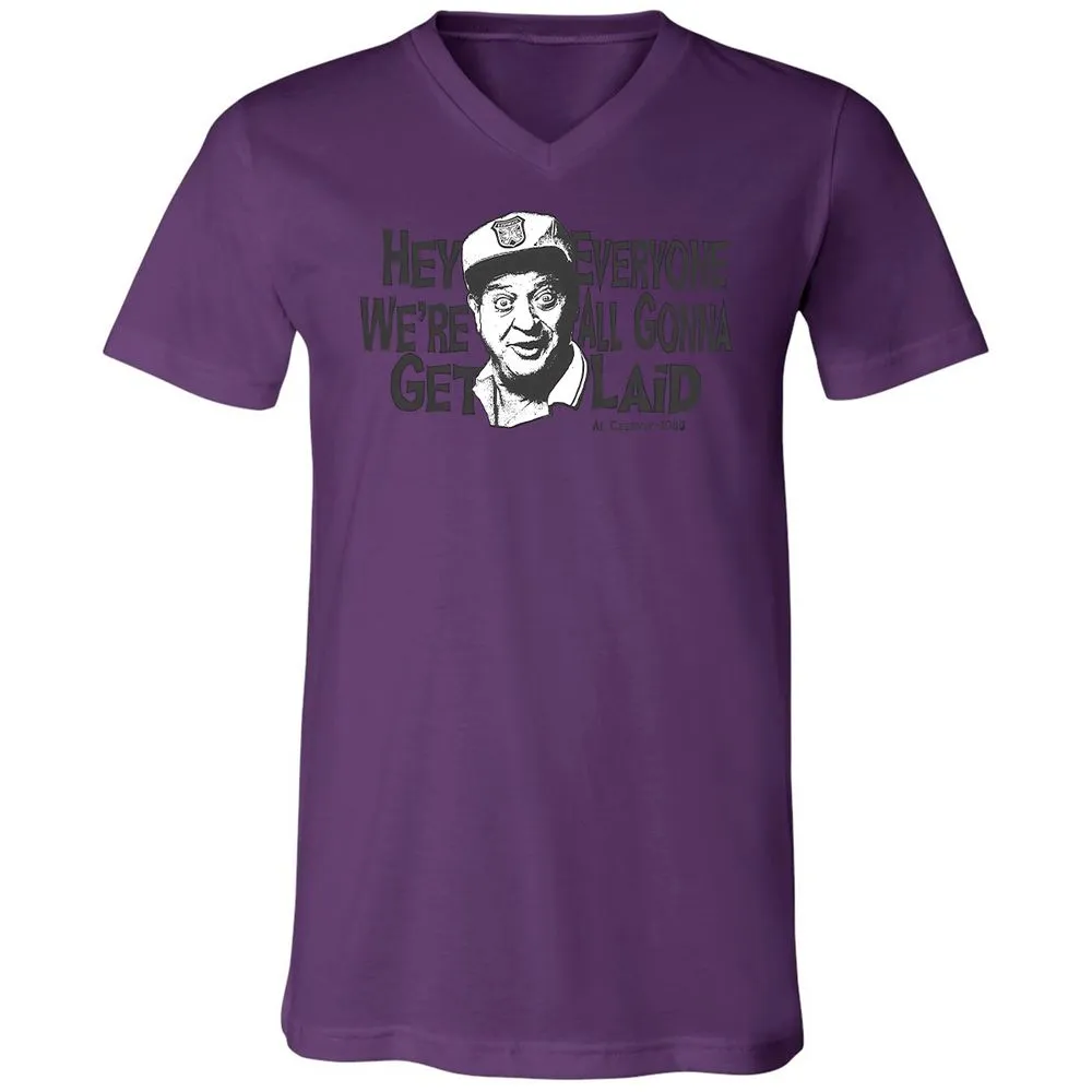 Unisex V-Neck T-Shirt - QH64ZL82 - Team Purple - 2