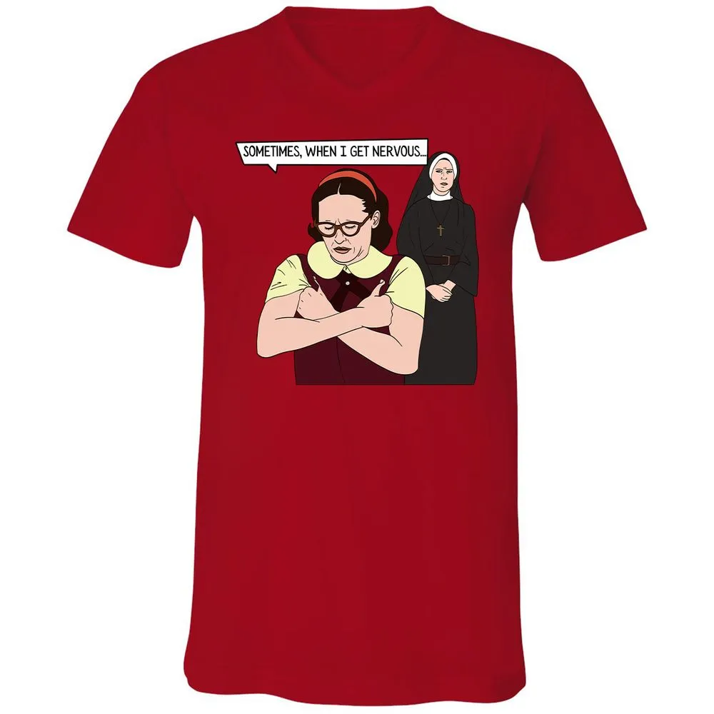 Unisex V-Neck T-Shirt - 276FPWN7 - Red - 3