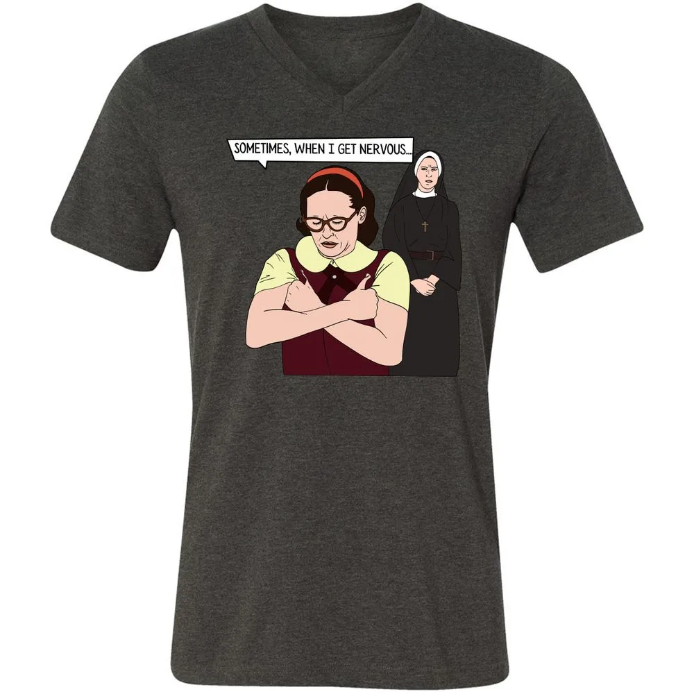 Unisex V-Neck T-Shirt - 276FPWN7 - Dark Grey Heather - 8