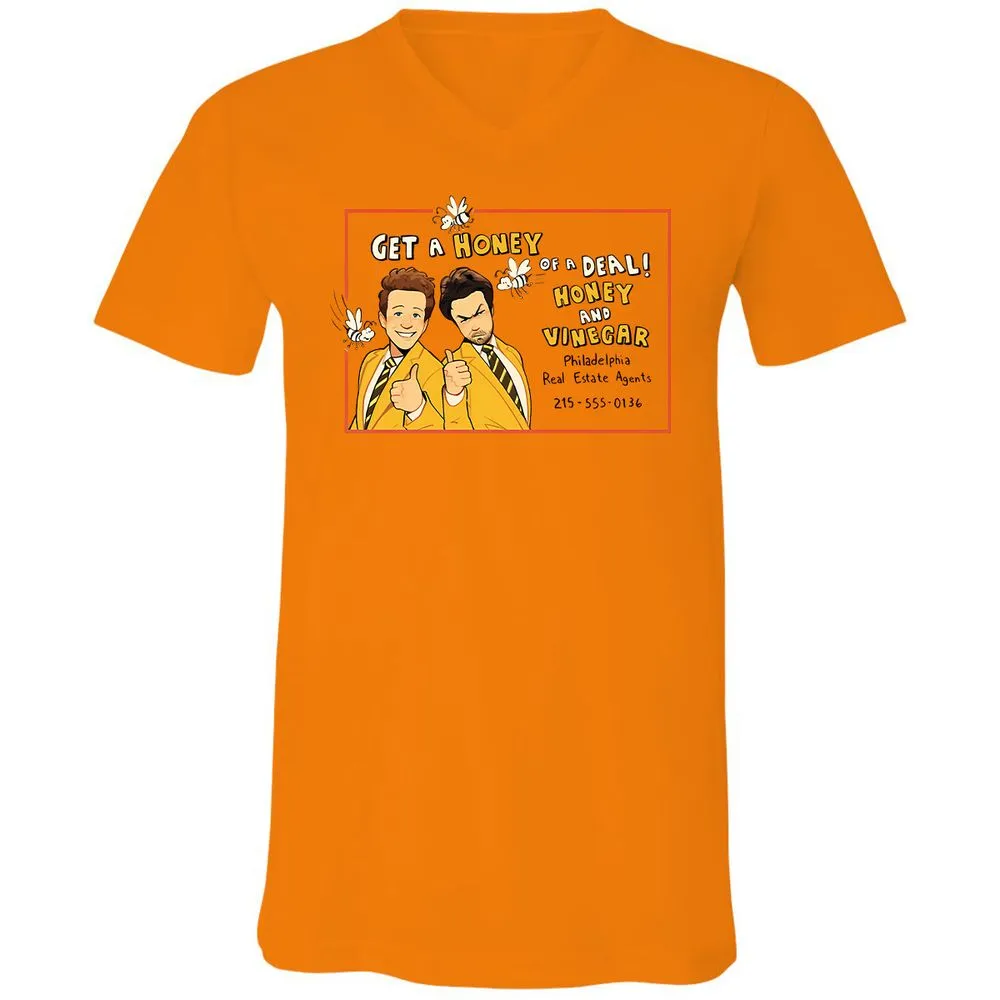 Unisex V-Neck T-Shirt - FTEGSH1H - Orange - 11
