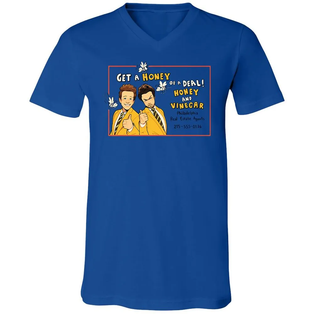 Unisex V-Neck T-Shirt - FTEGSH1H - True Royal - 4