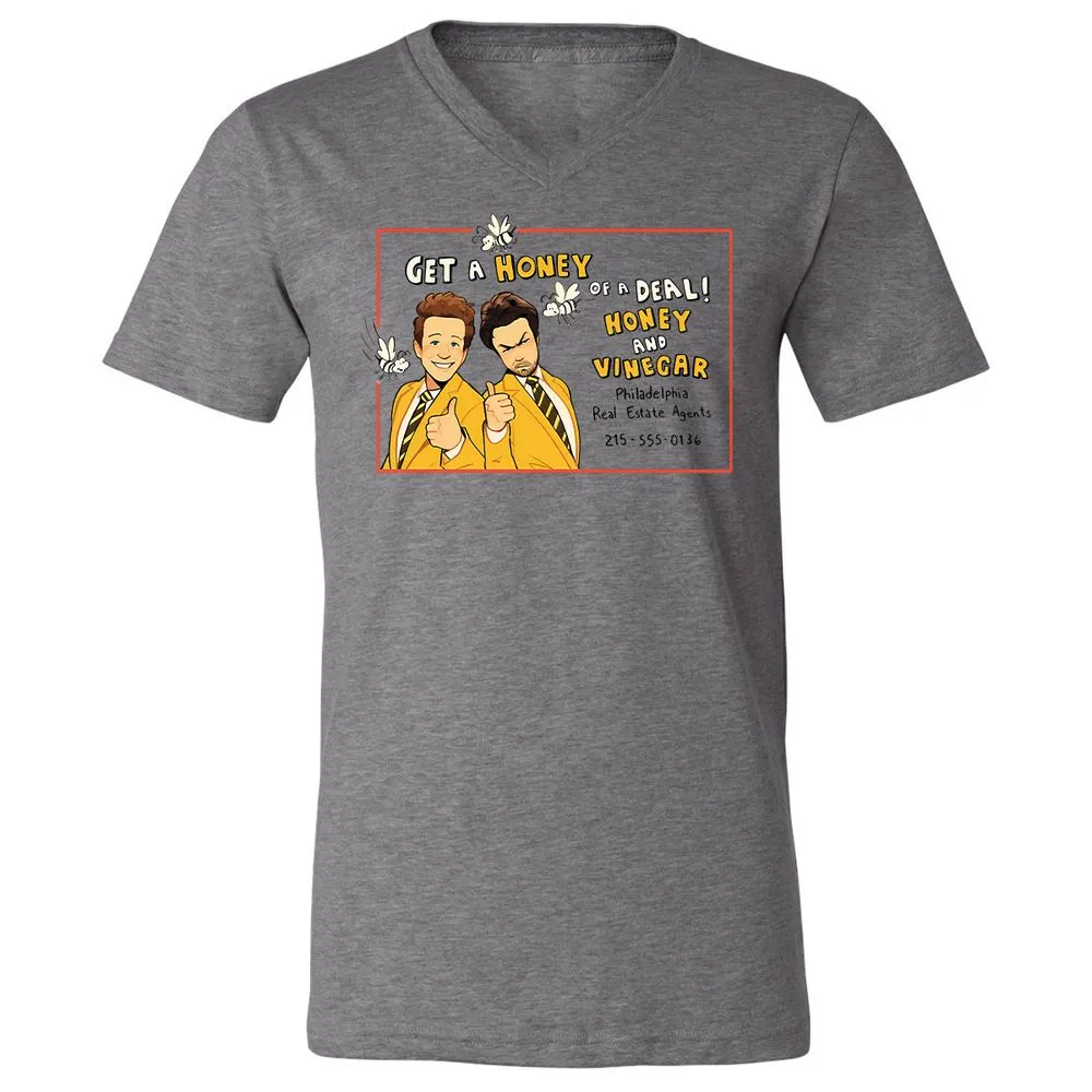 Unisex V-Neck T-Shirt - FTEGSH1H - Deep Heather - 13