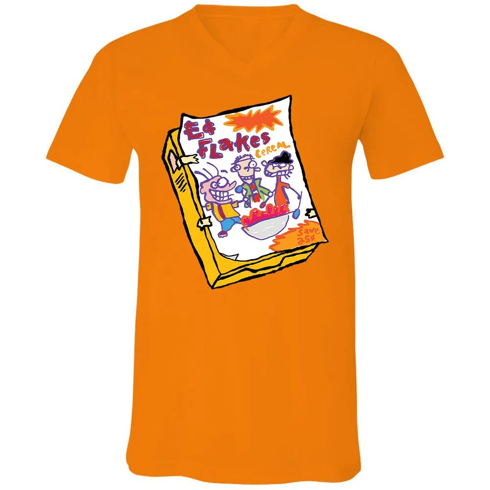 Unisex V-Neck T-Shirt - BER9F2G6 - Orange - 11