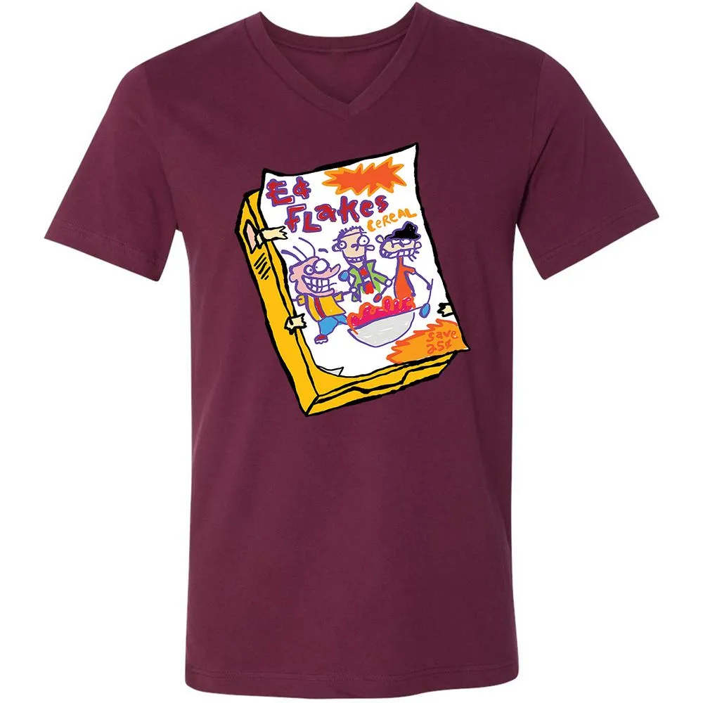 Unisex V-Neck T-Shirt - BER9F2G6 - Maroon - 6