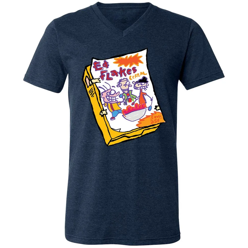 Unisex V-Neck T-Shirt - BER9F2G6 - Heather Navy - 15