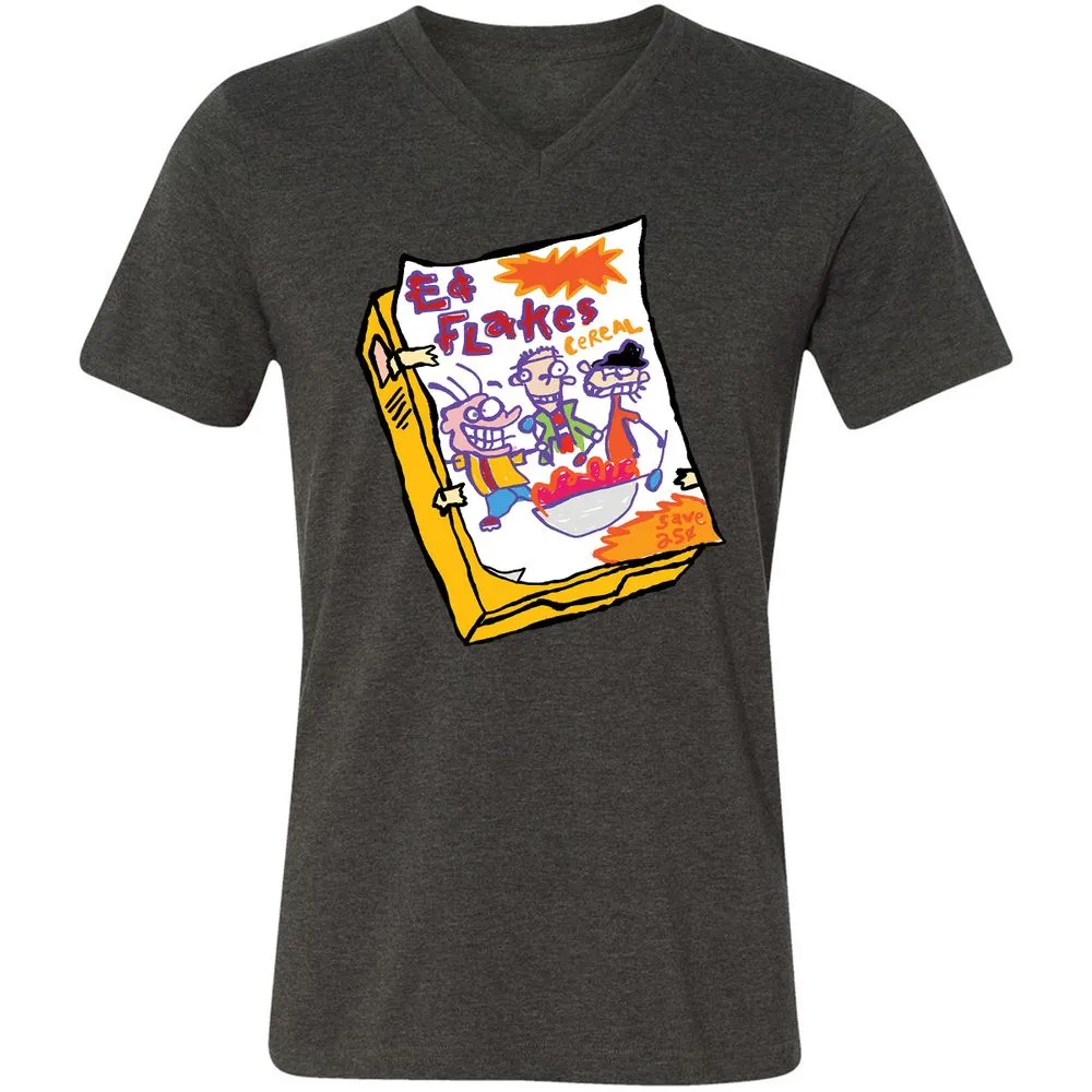 Unisex V-Neck T-Shirt - BER9F2G6 - Dark Grey Heather - 8