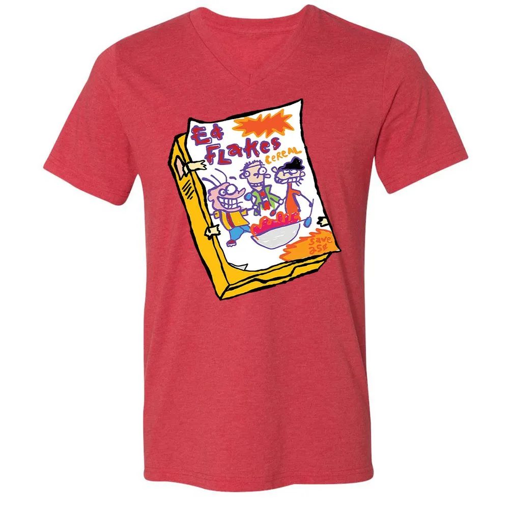 Unisex V-Neck T-Shirt - BER9F2G6 - Heather Red - 5