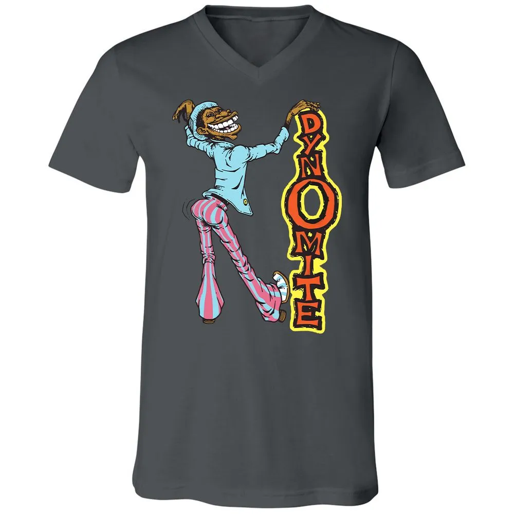 Unisex V-Neck T-Shirt - 4X4D21NY - Asphalt - 12