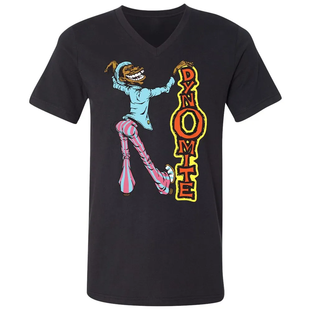 Unisex V-Neck T-Shirt - 4X4D21NY - Black - 16