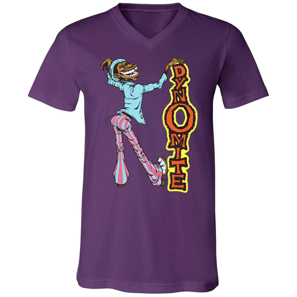 Unisex V-Neck T-Shirt - 4X4D21NY - Team Purple - 2