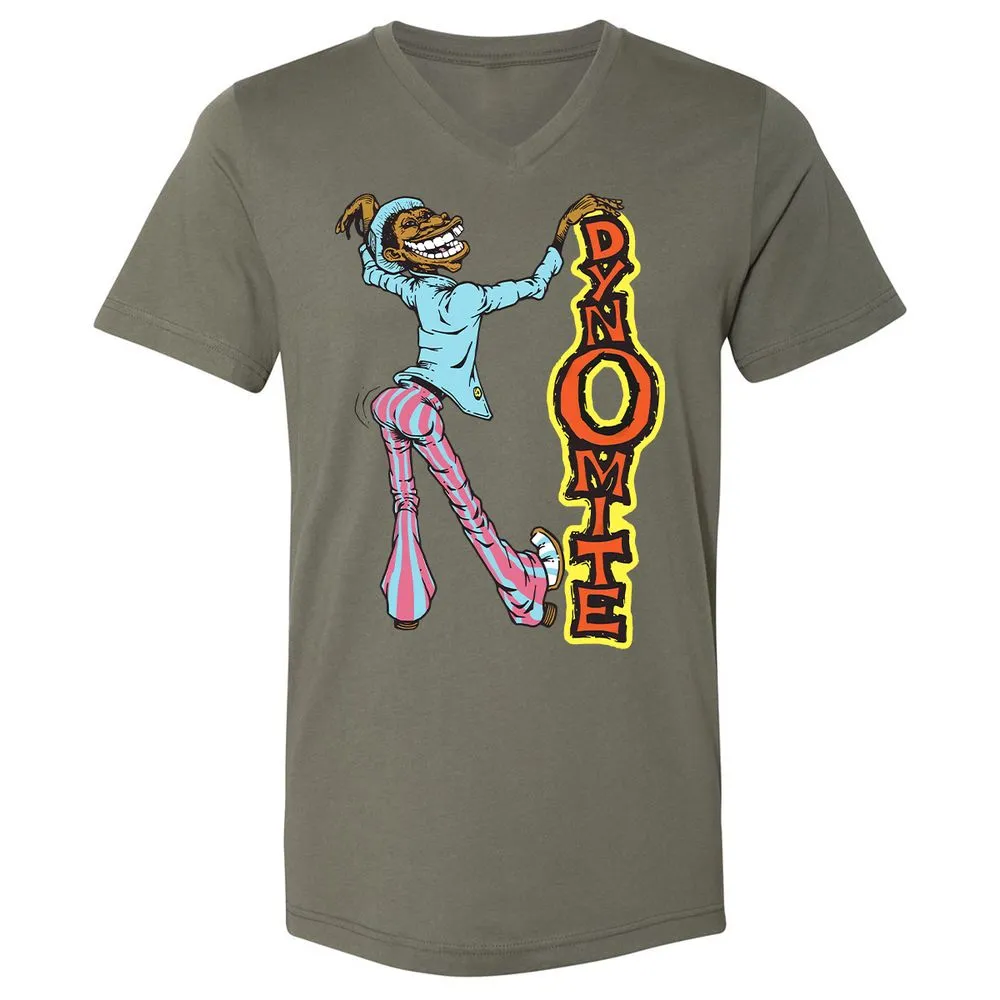 Unisex V-Neck T-Shirt - 4X4D21NY - Military Green - 10