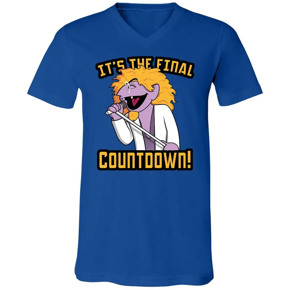 Unisex V-Neck T-Shirt - MUJE76XH - True Royal - 4