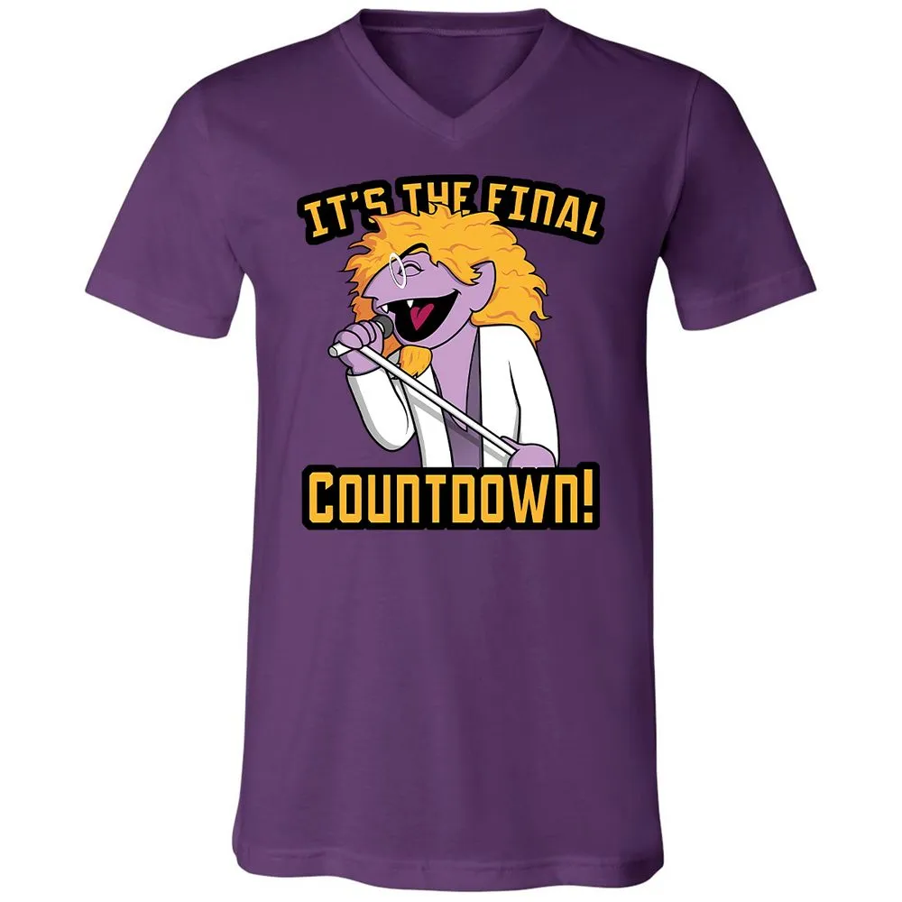Unisex V-Neck T-Shirt - MUJE76XH - Team Purple - 2