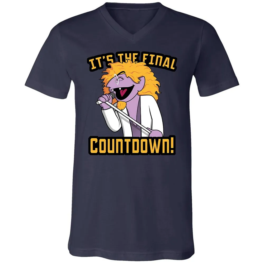 Unisex V-Neck T-Shirt - MUJE76XH - Navy - 9