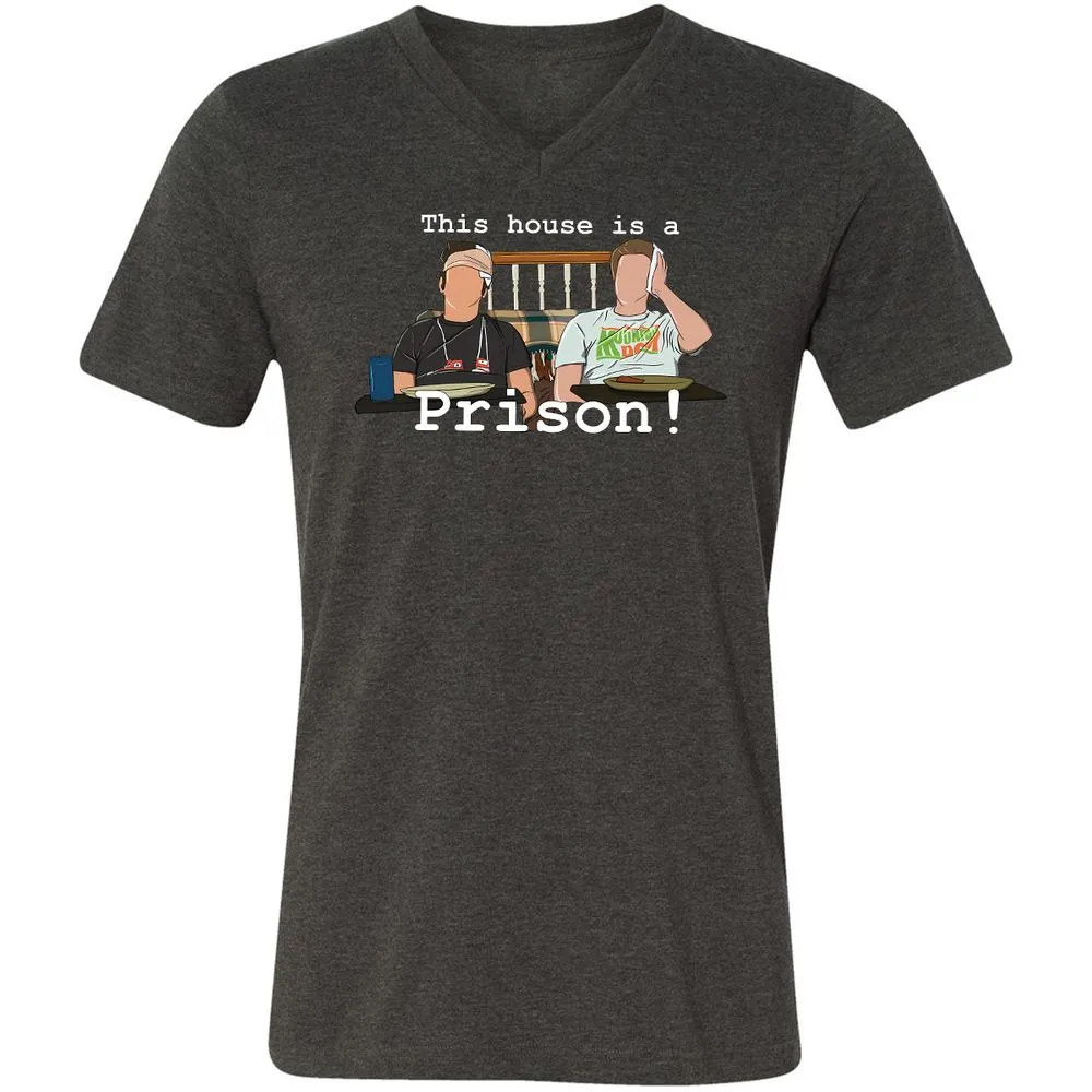 Unisex V-Neck T-Shirt - 2W476TUU - Dark Grey Heather - 8