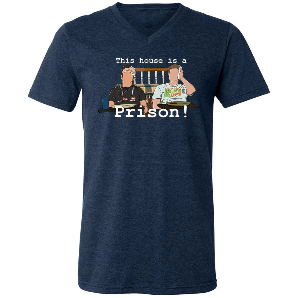 Unisex V-Neck T-Shirt - 2W476TUU - Heather Navy - 15