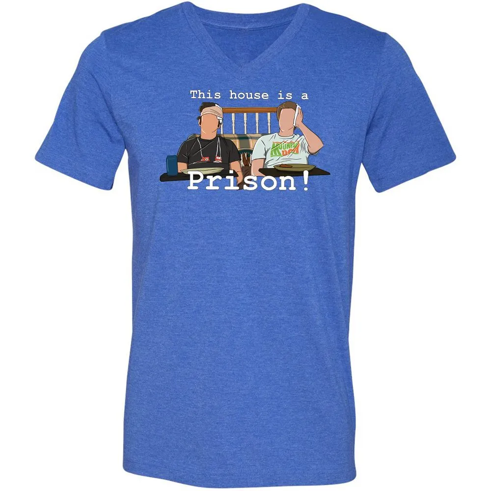 Unisex V-Neck T-Shirt - 2W476TUU - Heather True Royal - 14