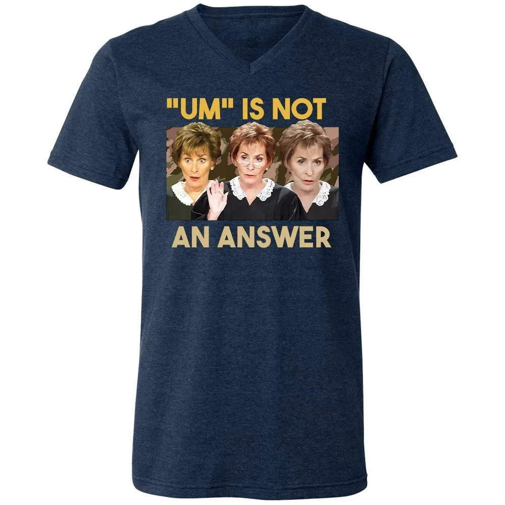 Unisex V-Neck T-Shirt - R82VV5LR - Heather Navy - 15