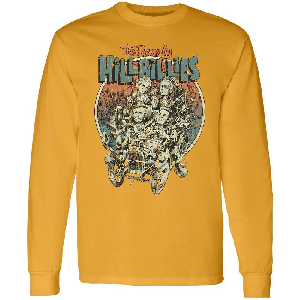 Long Sleeve T-Shirt - X5CJ8QCZ - Gold - 9