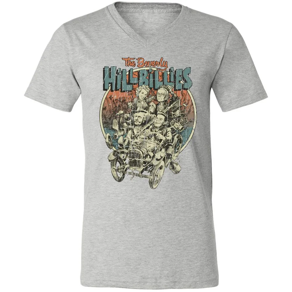Unisex V-Neck T-Shirt - KXGQ6THJ - Athletic Heather - 7