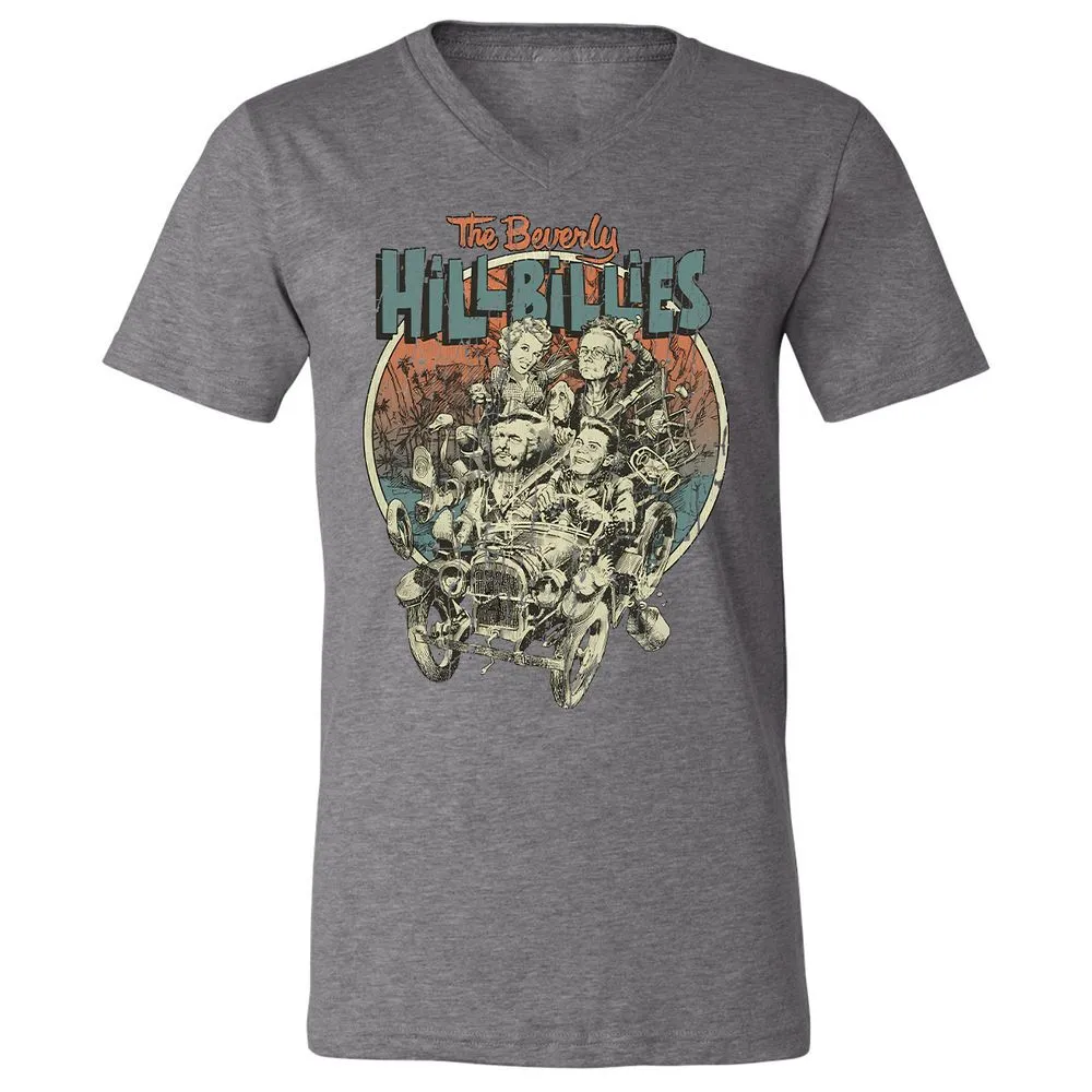 Unisex V-Neck T-Shirt - KXGQ6THJ - Deep Heather - 13