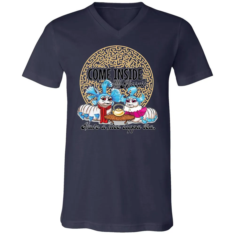 Unisex V-Neck T-Shirt - G65MEKGQ - Navy - 9