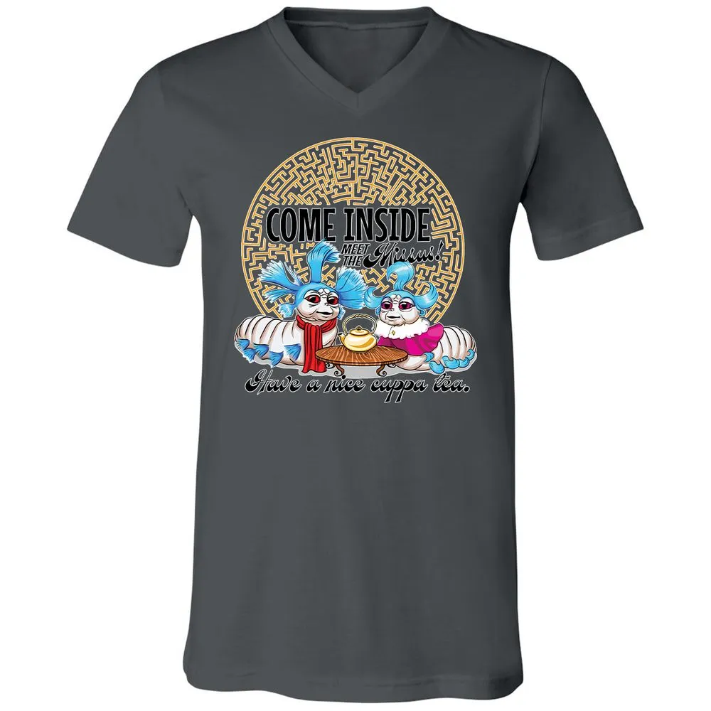 Unisex V-Neck T-Shirt - G65MEKGQ - Asphalt - 12