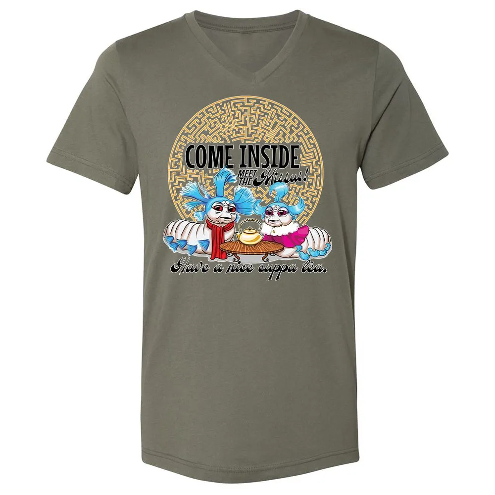 Unisex V-Neck T-Shirt - G65MEKGQ - Military Green - 10
