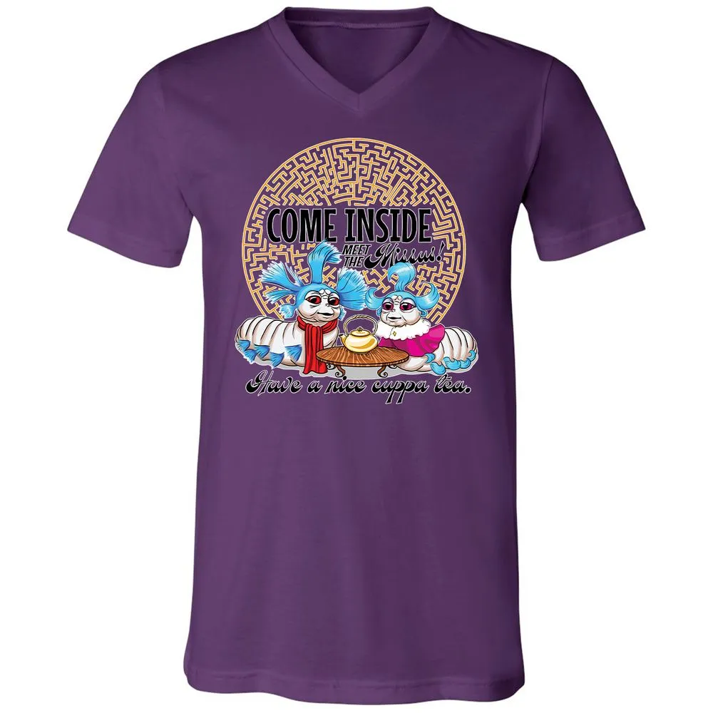 Unisex V-Neck T-Shirt - G65MEKGQ - Team Purple - 2